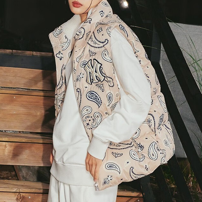 MLB保暖时尚个性潮流羽绒马甲