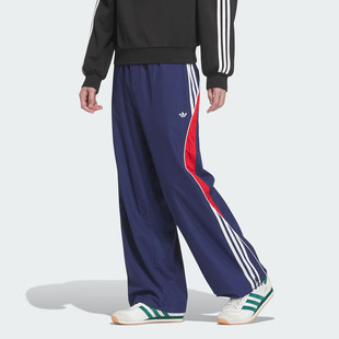 Adidas阿迪达斯三叶草男拼接宽松休闲梭织运动长裤 JN3791 JN3790