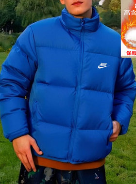 NIKE耐克羽绒服男子外套短款2024冬季新款休闲保暖防风夹克FZ5029