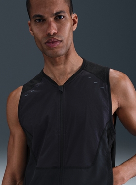 25秋季新款NIKE耐克勾男子速干跑步马甲机能风反光透气背心HV2007