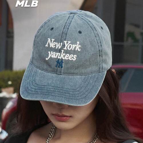 MLB男女NY学院风字母刺绣棒球帽