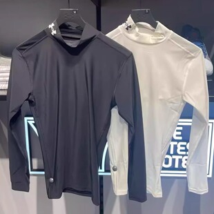 安德玛UA春夏款HeatGear®男子半高领训练运动长袖紧身衣1390099