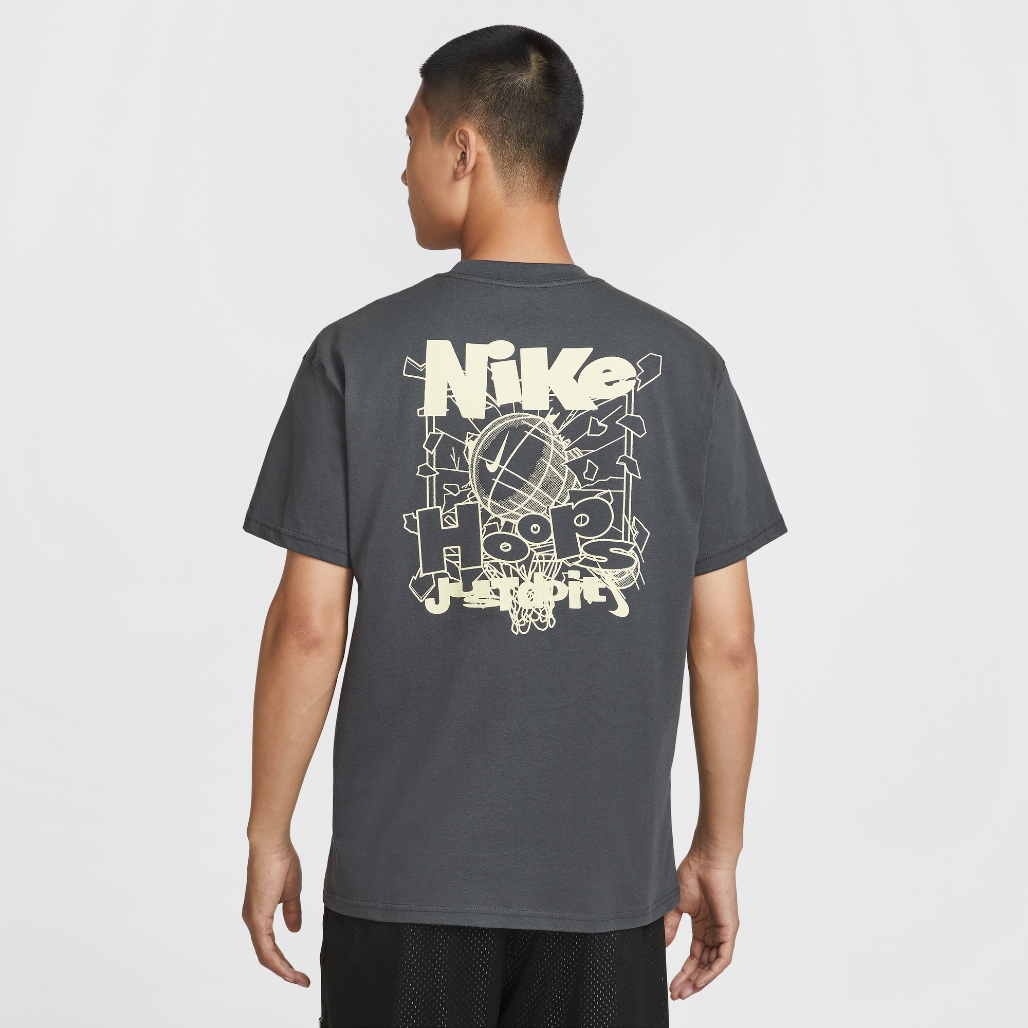 Nike耐克男子25秋季运动休闲透气宽松圆领篮球印花短袖T恤IH2473