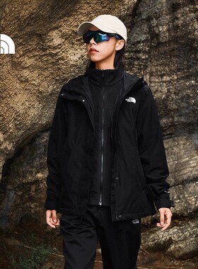 北面女士Sangro抓绒内胆三合一冲锋衣防水户外TheNorthFace|8CK3