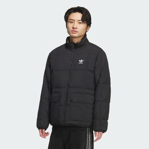 阿迪达斯三叶草男子双面穿羽绒服
