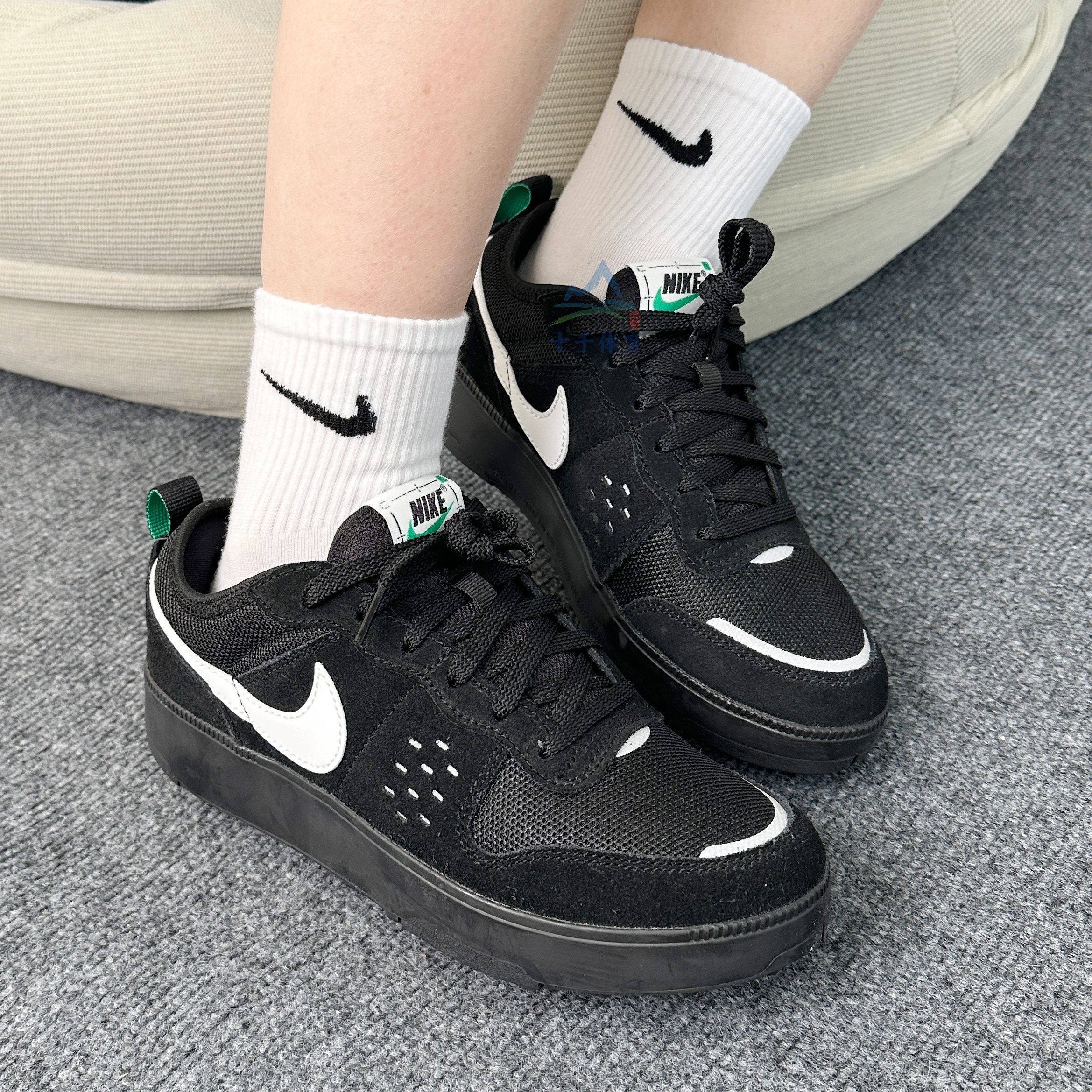 NIKE耐克大童鞋25夏季新款时尚运动C1TY百搭轻便低帮板鞋HQ0028
