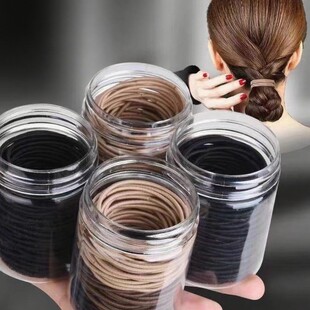 棉线皮筋简约头绳女韩版细发圈扎头发不勒发无扎痕橡皮筋气质少女