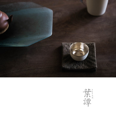 盧兿瓷包银瓷银宋式品茗杯