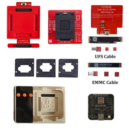 2025款F64高速编程器ISP飞线UFS EMMC字库硬盘仪器激活后不支持退