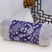 乌镇特产暖手筒暖手抄蓝印花布珊瑚绒中老年老人暖手宝带挂绳挂脖