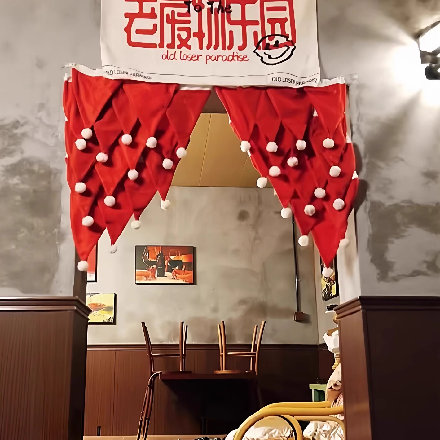 圣诞节装饰布置圣诞帽