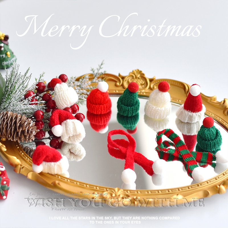 迷你圣诞帽圣诞节酒瓶装饰品置