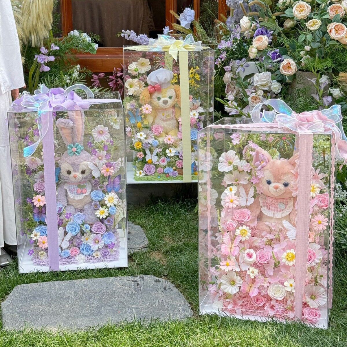 永生花玲娜贝儿星黛露饼饼Kitty玩偶花盒玫瑰花礼盒摆件