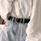 饰搭配牛仔裤 装 镶钻气质学生珍珠水钻百搭皮带 腰带女夏季 新款