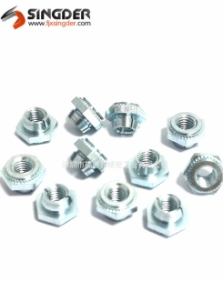 碳钢自锁六角螺母 632 压铆自锁螺母 832 440 256