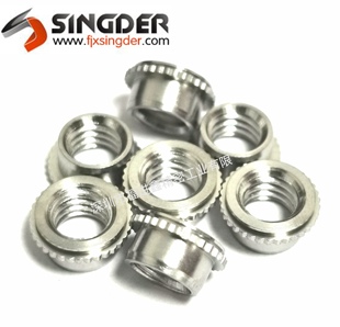 632 832 FEO 自锁压铆螺母FE 440 FEOX 632夹扁自锁紧螺母