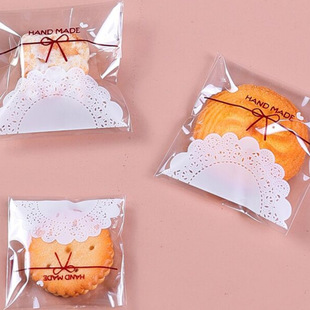 包邮 袋手工皂袋 牛扎饼干雪花酥自封袋透明食品袋点心礼品袋包装