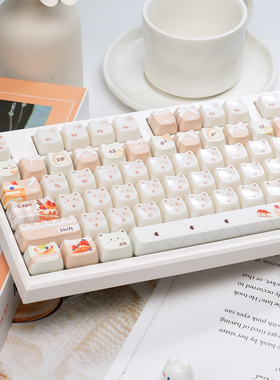 漫步猫Z108三模无线机械键盘gasket结构女生办公可爱静音麻将音