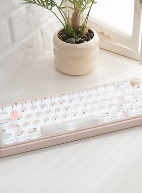 MAC苹果风键帽玉脂陶瓷手感MOA高度PC适用狼蛛迈从前行者X87F99等