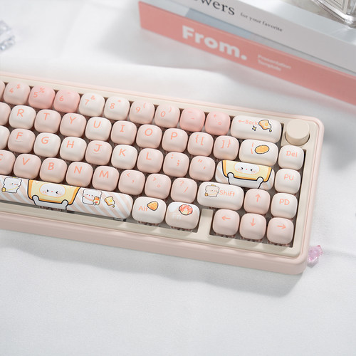 漫步猫QMK65三模机械键盘带旋钮
