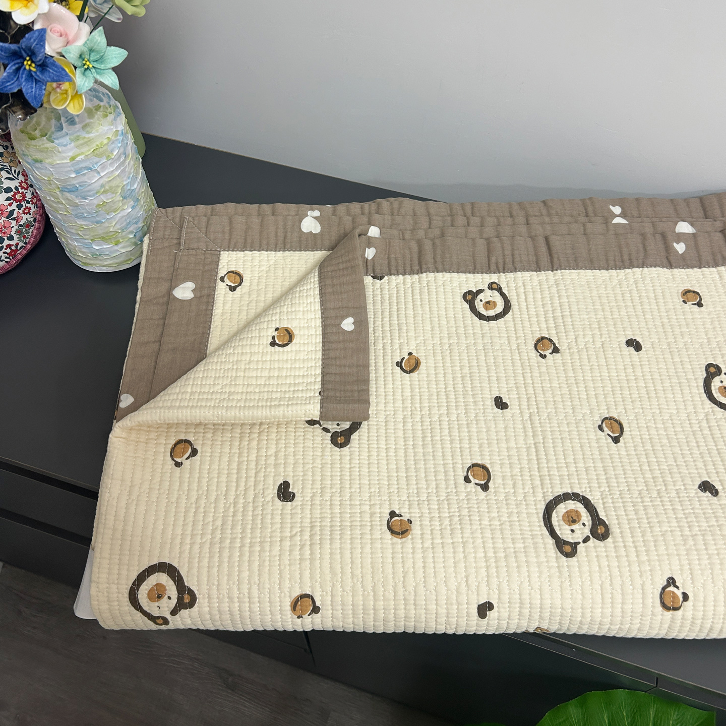 特惠双面斜纹纯棉床盖单件两面用