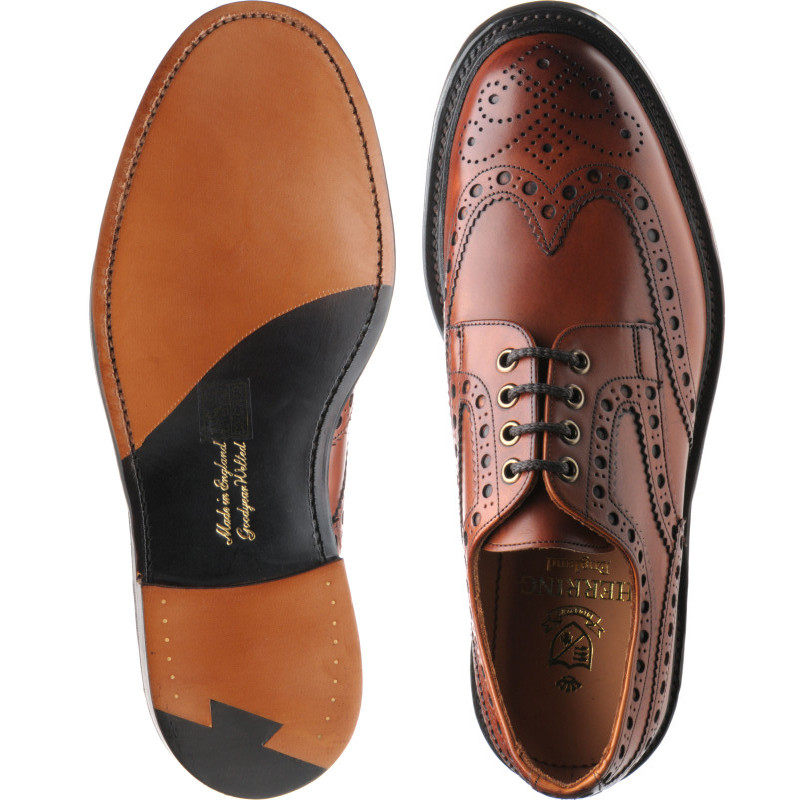 固特异英国男士休闲风手工皮鞋