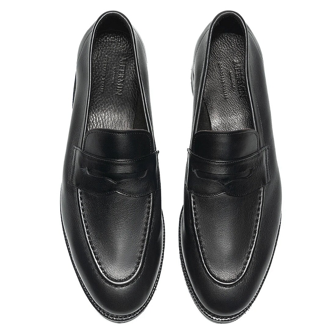 Meermin514511_E 西班牙名鞋 男士经典固特异手工Penny乐福皮鞋