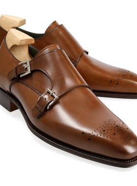 Carmina 80519_EE 西班牙名鞋 男士固特异手工皮鞋双扣JR底孟克鞋