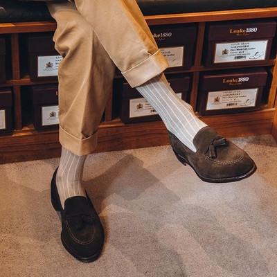 LOAKE 1880 Russell_F 英国名鞋男士经典手休闲工固特异乐福皮鞋