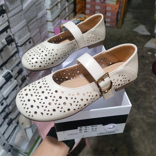 实体店女鞋2025夏款镂空法式玛丽珍鞋女浅口单鞋网红鞋亮典秀8015