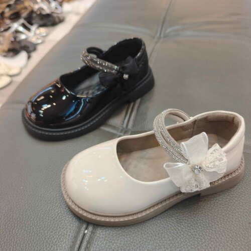 实体店童鞋2026春秋季女童玛丽珍皮鞋蝴蝶结公主鞋102单鞋26072
