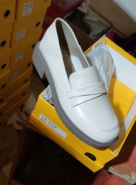 乐福鞋女2024春季新小皮鞋软底百搭时尚一脚蹬上班鞋好亿典57127