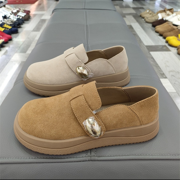 实体店女鞋2025春秋勃肯鞋女厚底乐福鞋女一脚蹬印象9005-5