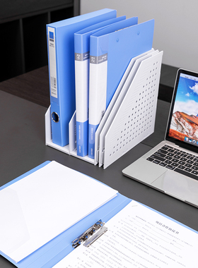 得力5301ES文件夹单A4单夹文件夹 插页资料整理夹背宽20mm