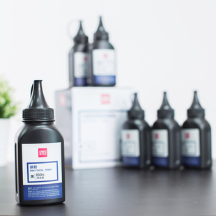 F2612A碳粉100g瓶装 得力DBH 通用碳粉加黑型碳粉 6瓶