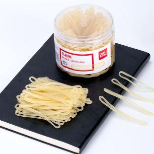 得力乳胶圈橡皮筋3211/3215/3219/3213扎绳100g弹力橡胶圈30g单盒