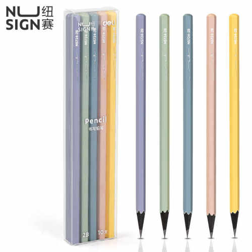 NS724六角杆考试用书写铅笔得力