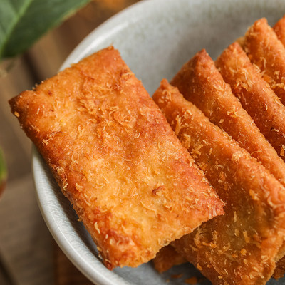 芝士味海盐味肉松脆发酵饼干