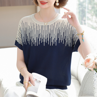 洋气时尚妈妈桑蚕丝上衣送运费险