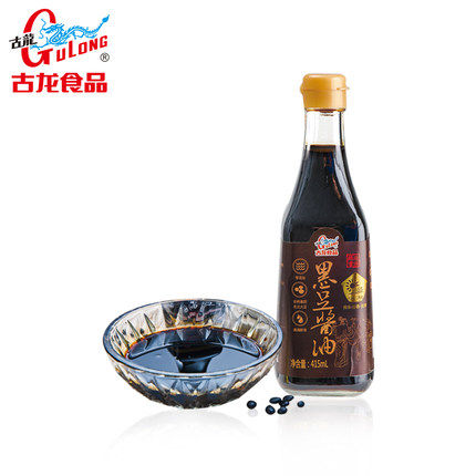 央视推介厦门古龙非转基因黑豆酱油头抽0添加古法纯酿晒富含氨基