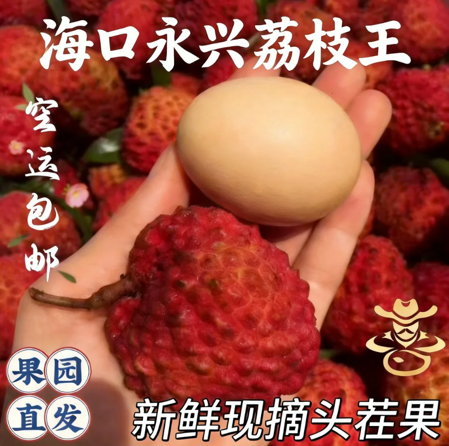 鲜甜多汁火山口荔枝王
