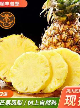 海南芒果凤梨23号芒果香凤梨新鲜水果小菠萝孕妇水果顺丰