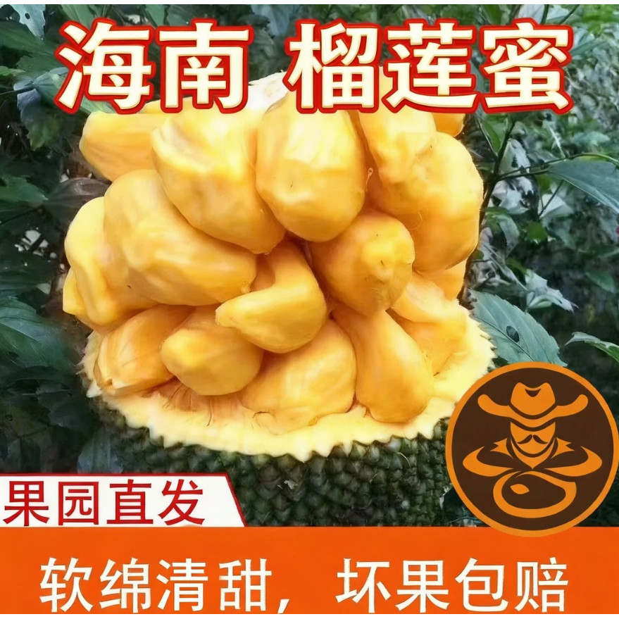 海南特产榴莲蜜5-6斤2个装新鲜水果菠萝蜜软糯香甜食用顺丰包邮