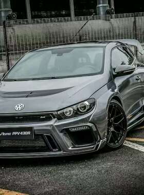 大众尚酷改装ASPEC款宽体大包围前杠侧裙后杠机盖宽体轮眉