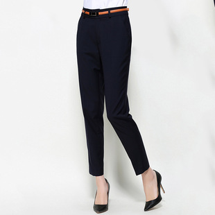 热卖夏季薄款女士九分裤子 正装西装裤小脚裤休闲工作裤 厂家直销