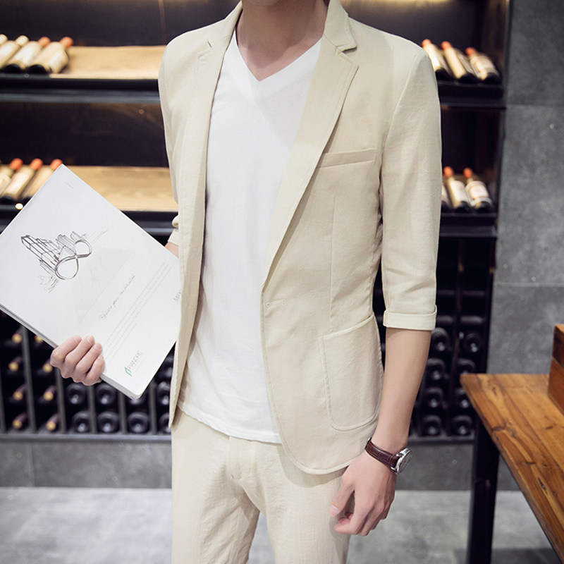 Costume homme en chanvre pour été - Ref 1555209 Image 3