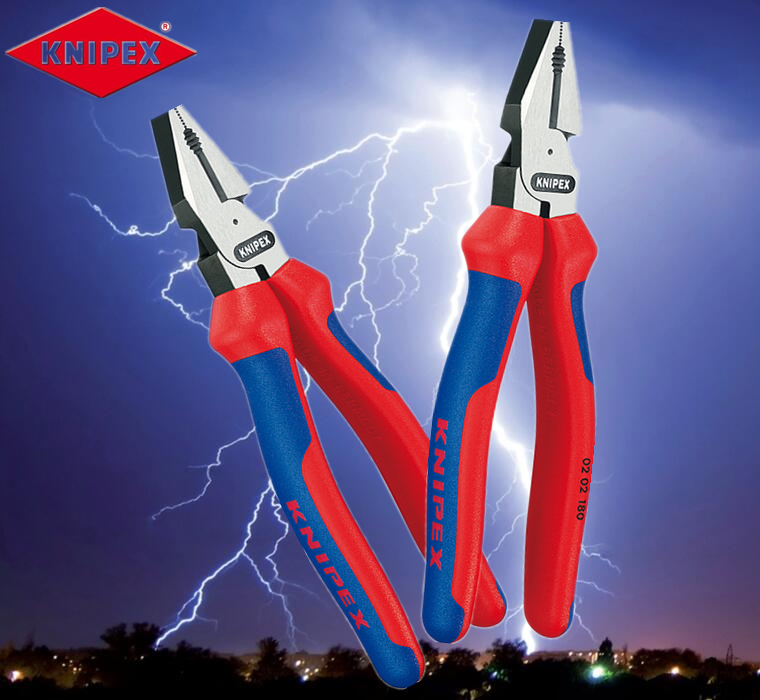 德国凯尼派克KNIPEX 02系列 省力型钢丝钳 老虎钳02 02 180 200 五金/工具 钢丝钳 原图主图