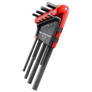 83H.JP9A 进口法国FACOM 9件公制套装 平头长内六角扳手1.5 10mm