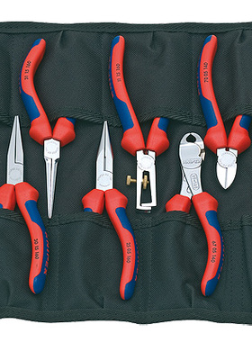 进口德国KNIPEX 钳子螺丝刀工具组套-11件套工具包 00 19 41