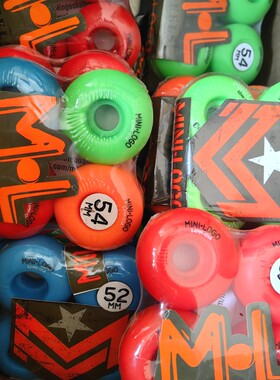 Minilogo轮子库存滑板轮硬轮101A 清仓5折出售hsoc滑板